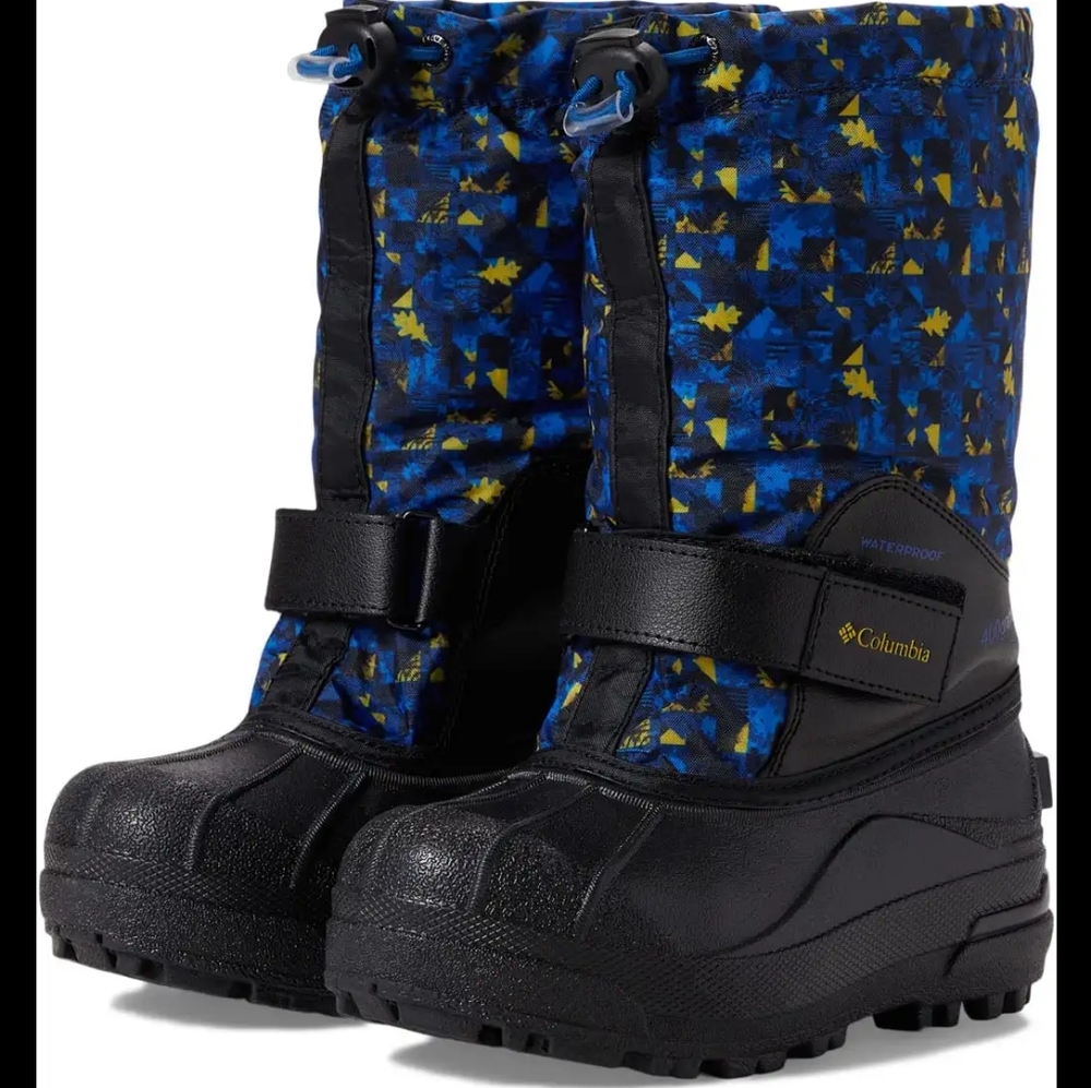 Columbia Youth Powderbug Forty Print Boots